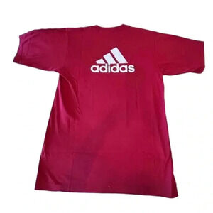 adidas double sided logo shirt  men’s small   Red